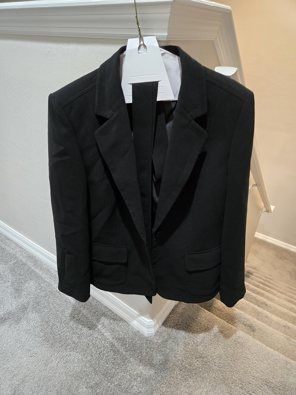 Classic Black Belted Blazer
